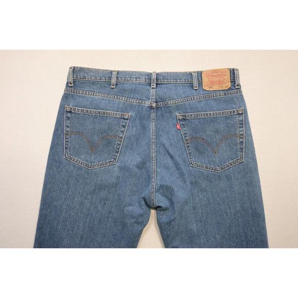 Levi's 550 Relaxed Fit Straight Blue Denim Jeans Rugged Mens Sz 40 x 30 - Picture 7 of 9